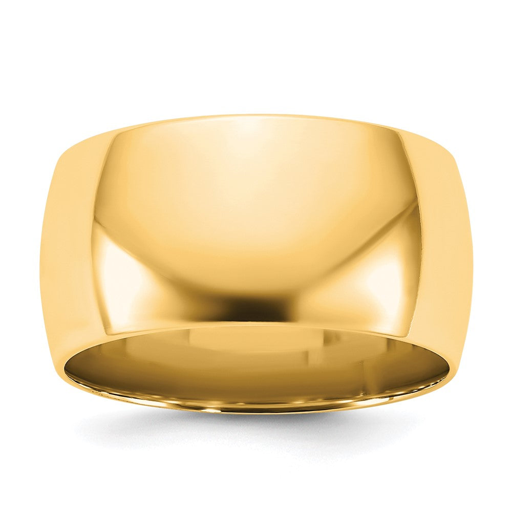 10K Gelbgold 10Ky 10mm leichter Komfort-Fit-Ring Größe 5,5