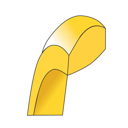 10K Gelbgold 9 mm leichter Komfortpassform-Ring, Größe 7,5