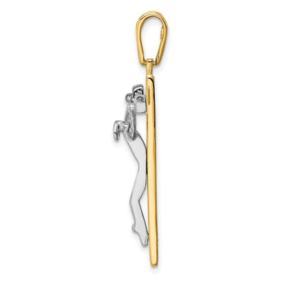 14K Bicolor Gold Kruzifix-Charm