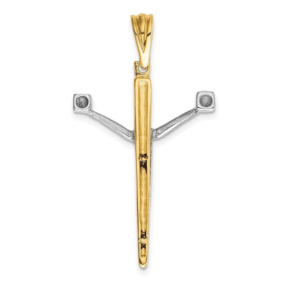 14K Bicolor Gold Kruzifix-Charm