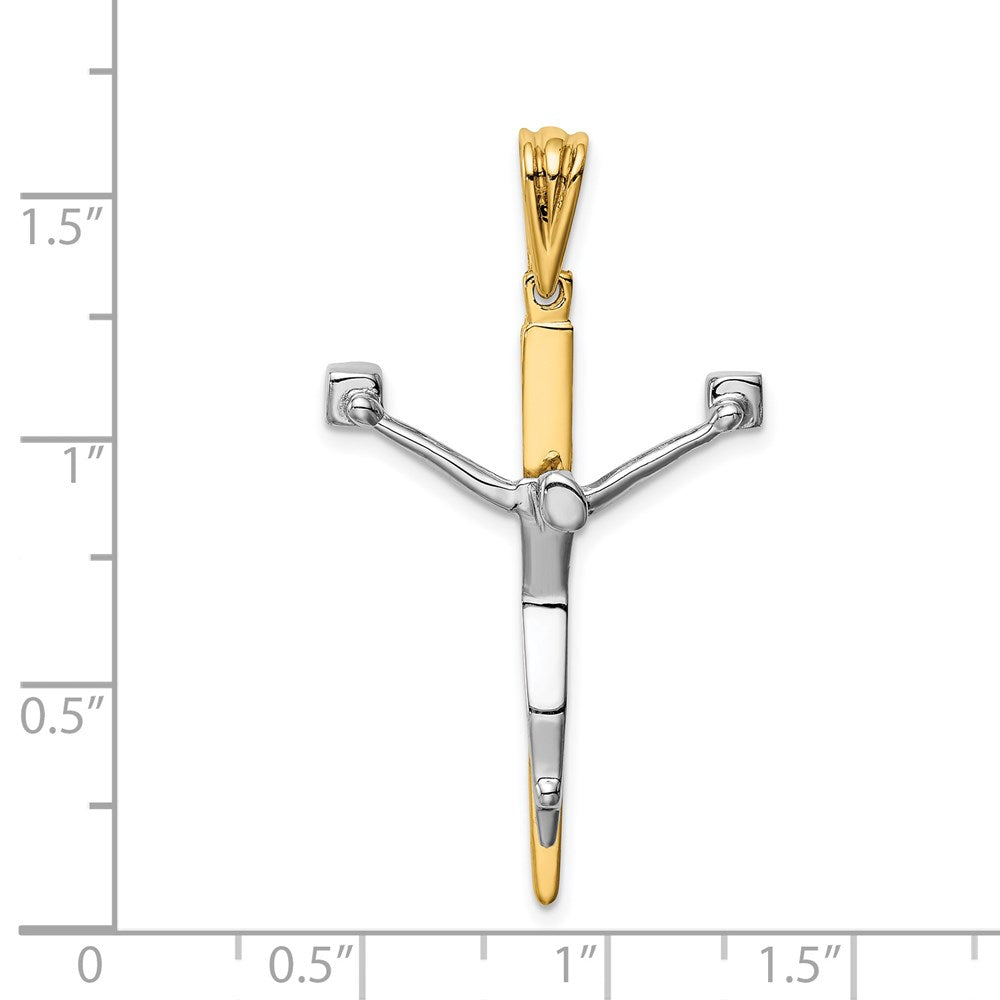 14K Bicolor Gold Kruzifix-Charm