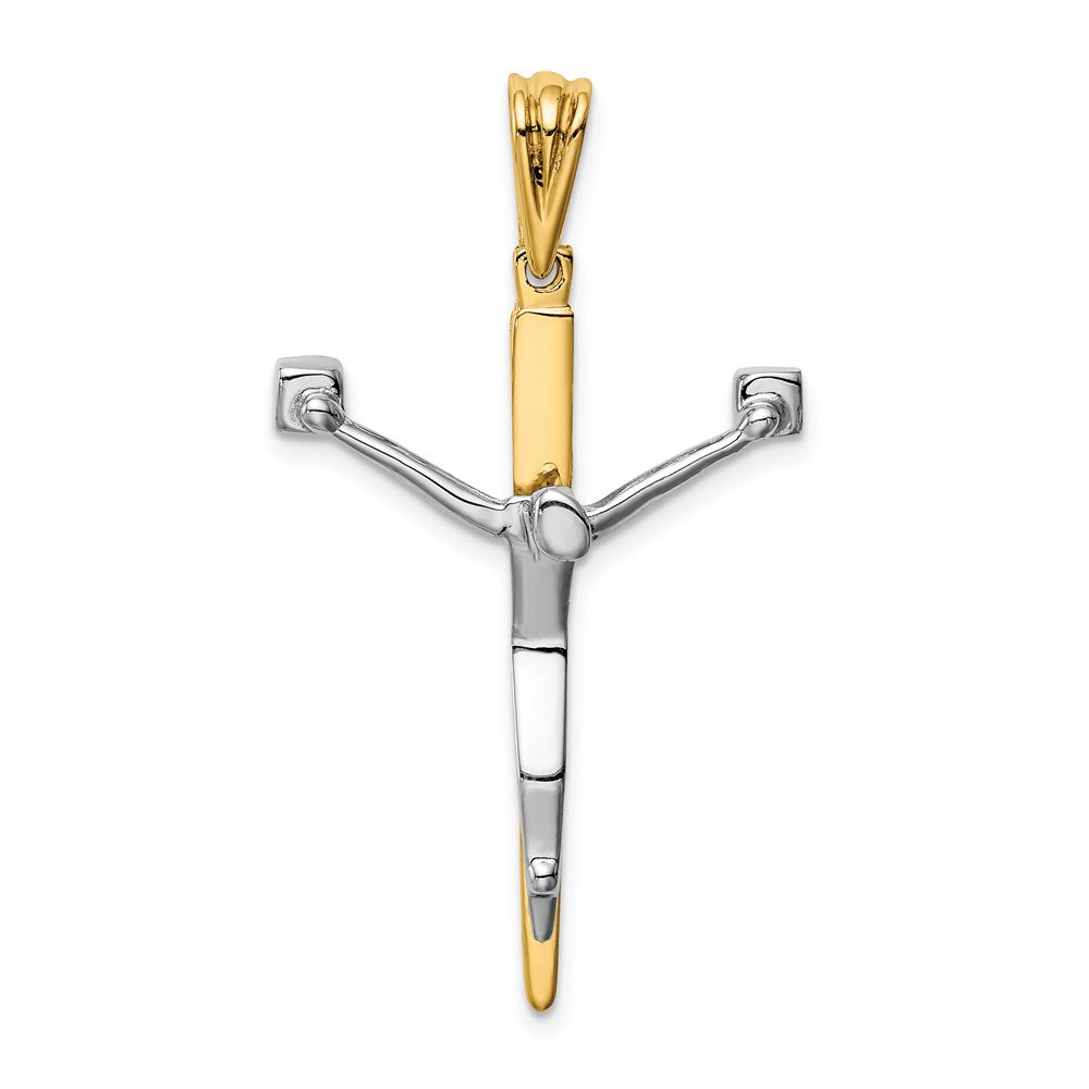 14K Bicolor Gold Kruzifix-Charm
