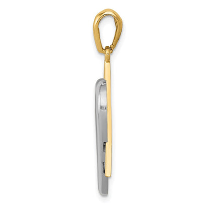 14K Bicolor Gold Anhänger