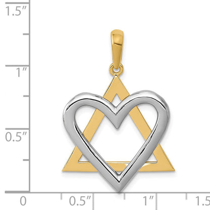 14K Bicolor Gold Anhänger