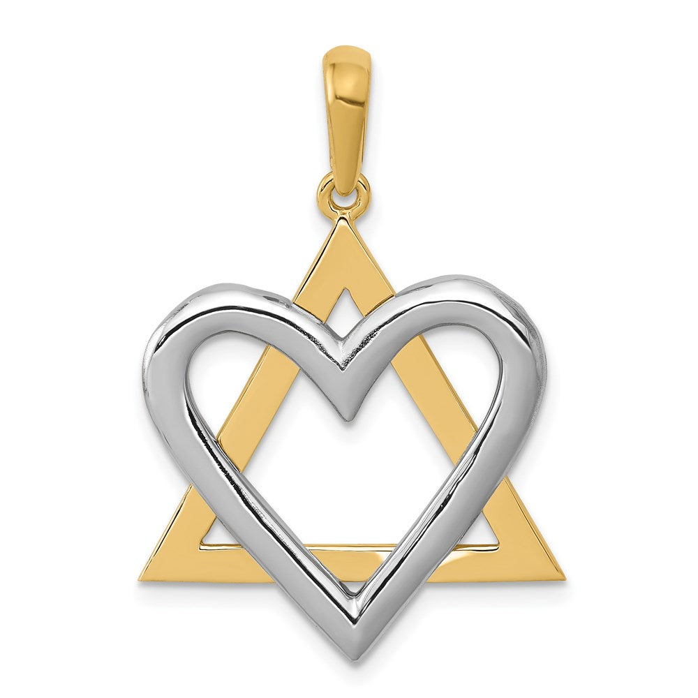 14K Bicolor Gold Anhänger