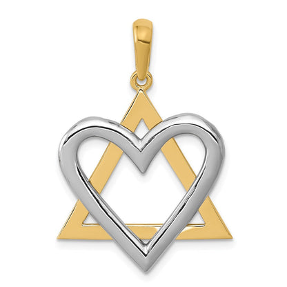 14K Bicolor Gold Anhänger