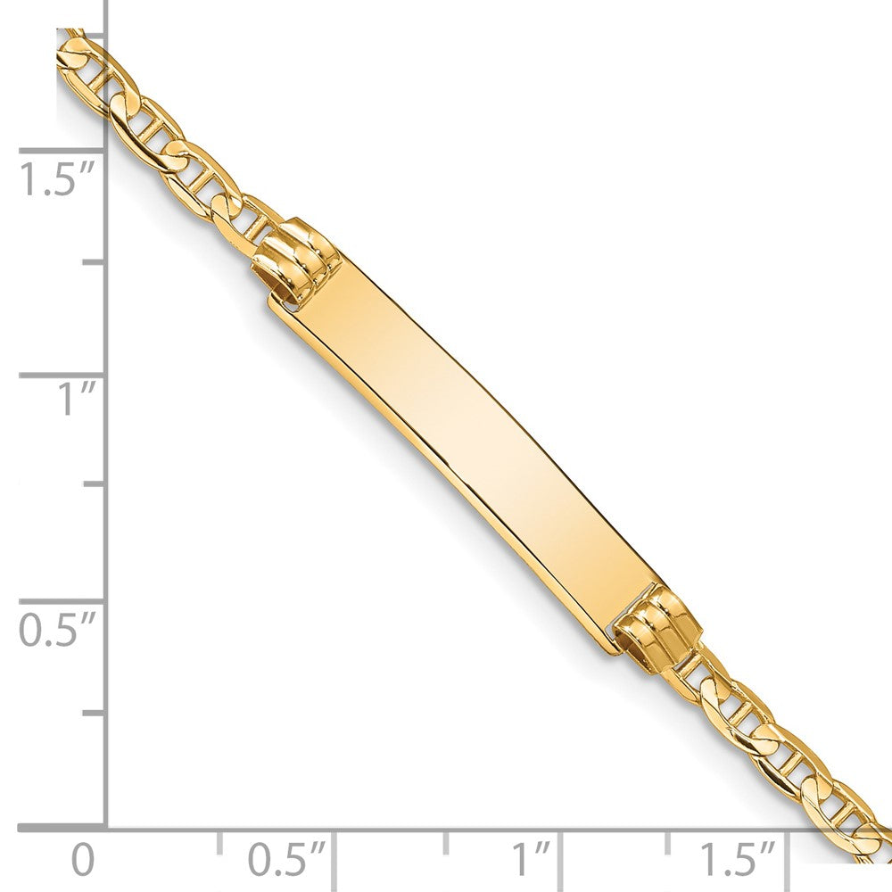 7 Zoll 14K Anker Id Armband