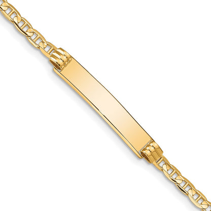 7 Zoll 14K Anker Id Armband