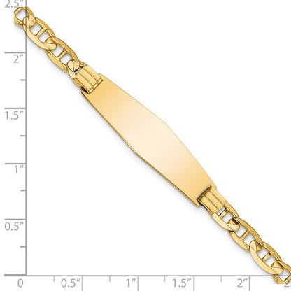 14K Anker Weich Diamant Form Id Armband