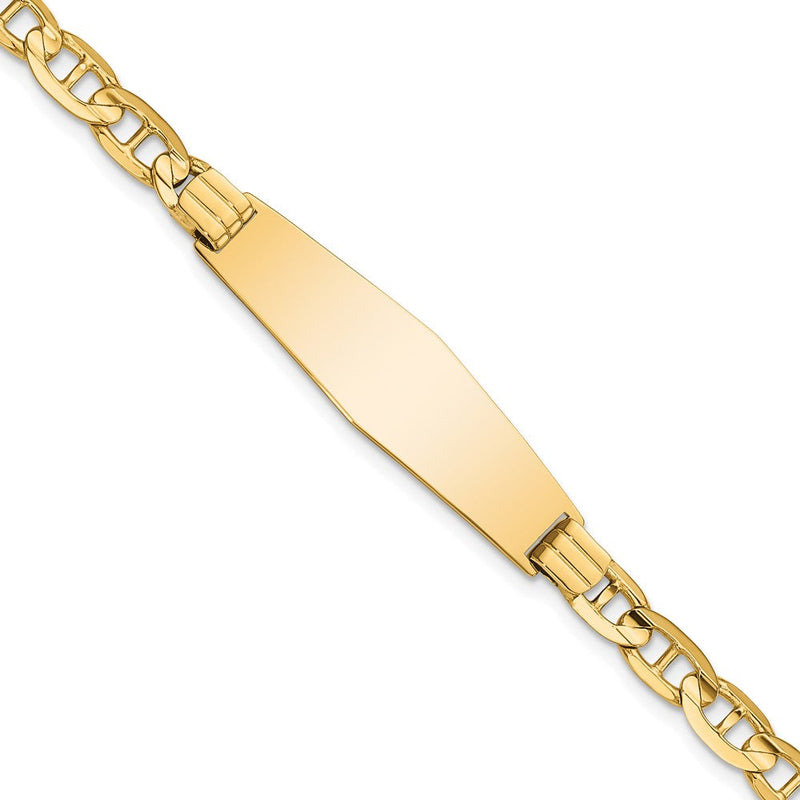 14K Anker Weich Diamant Form Id Armband