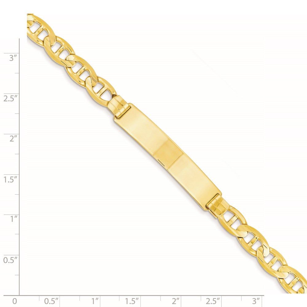 8 Zoll 14K Anker Id Armband