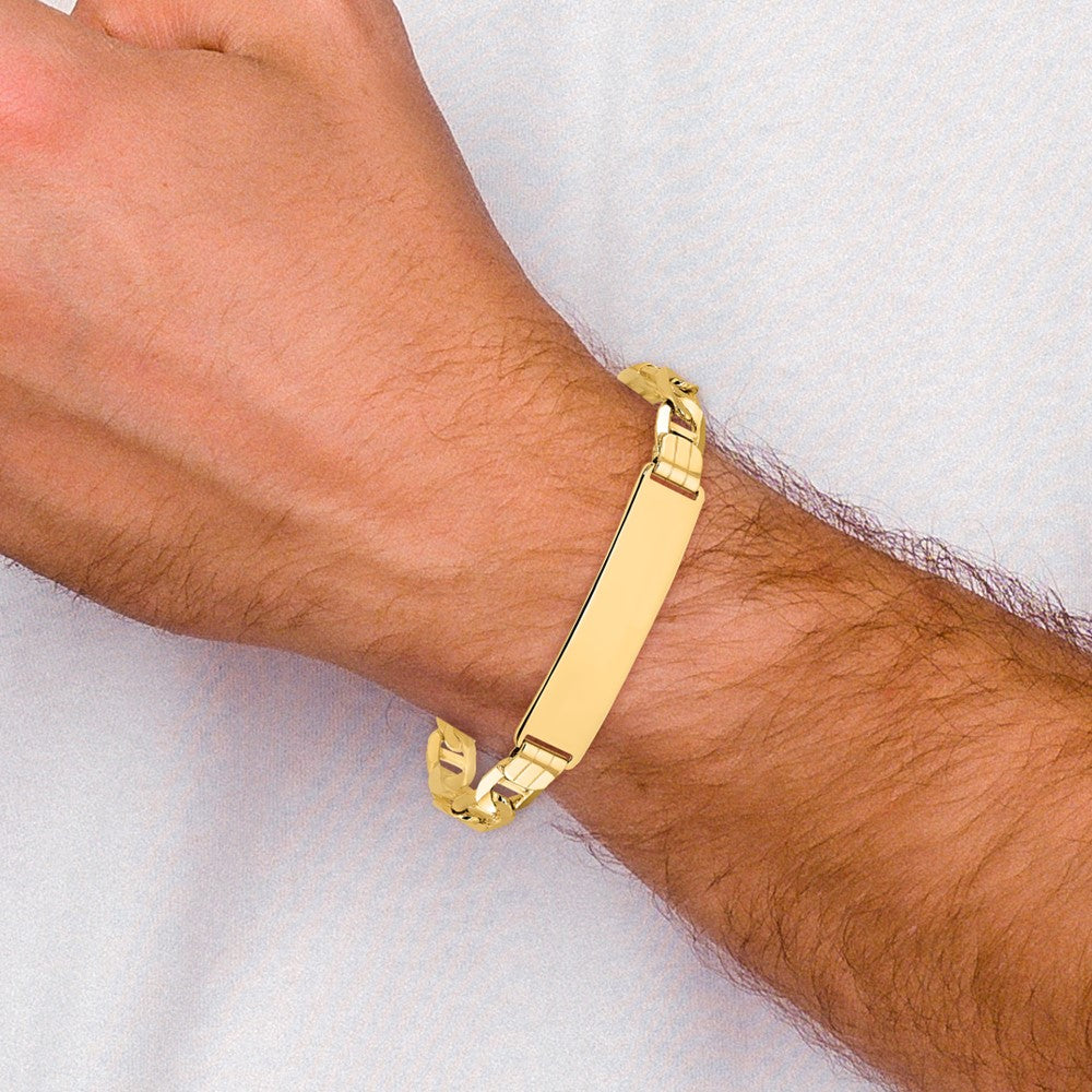8 Zoll 14K Anker Glieder Id Armband
