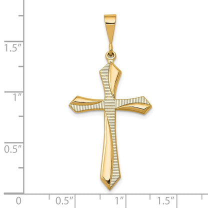 14K Gelbgold Passion-Kreuz-Anhänger