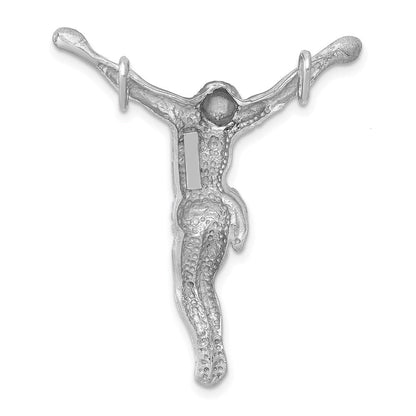 14K Weißgold Jesus Kette Anhänger