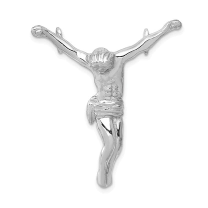 14K Weißgold Jesus Kette Anhänger