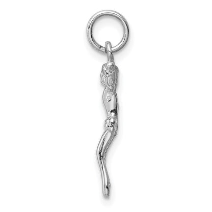14K Weißgold Jesus Charm