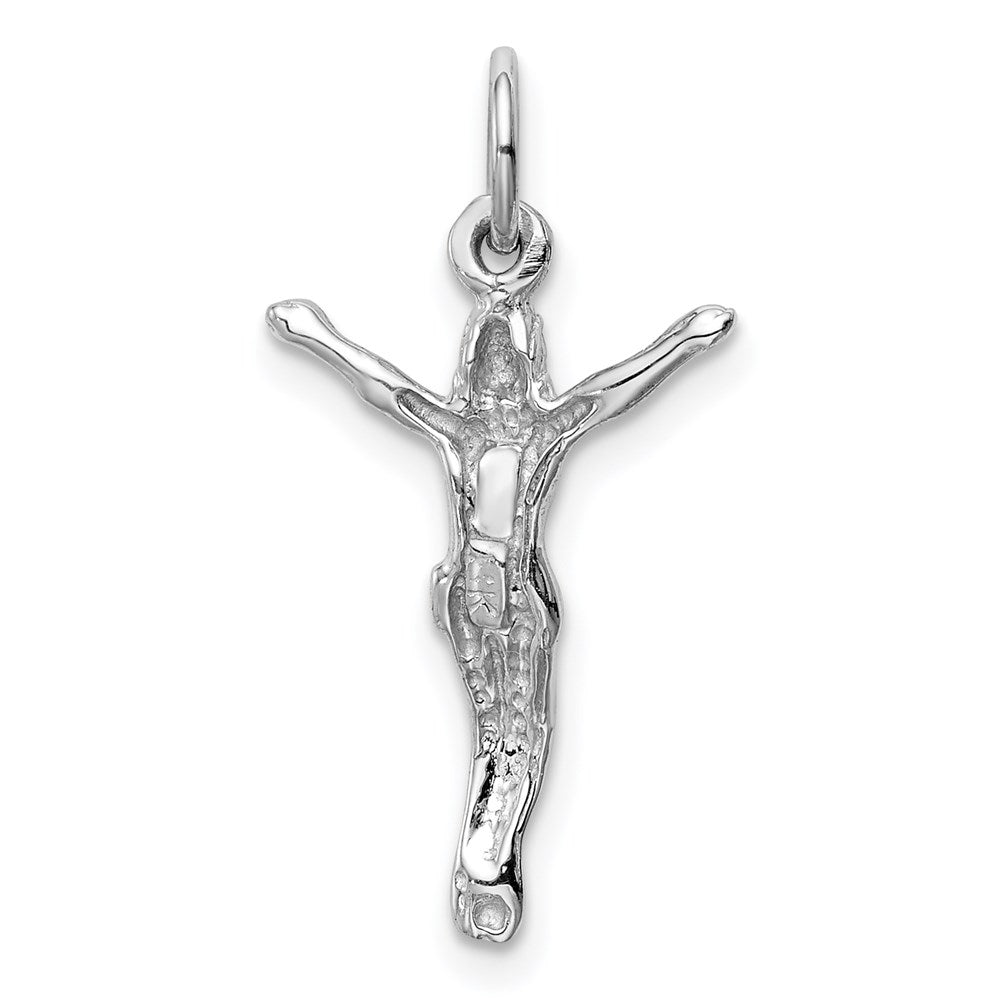 14K Weißgold Jesus Charm