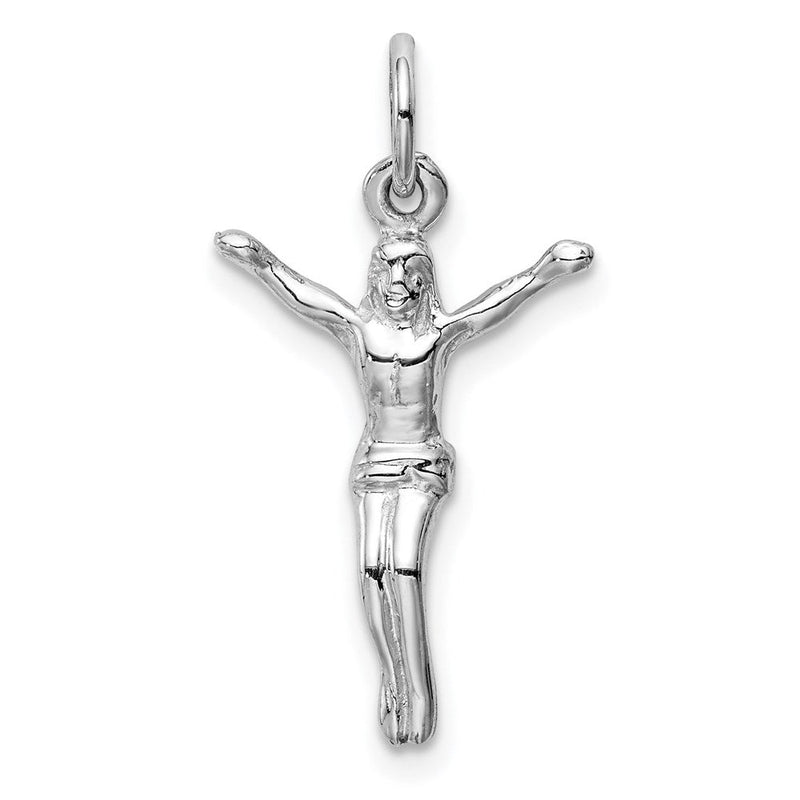 14K Weißgold Jesus Charm