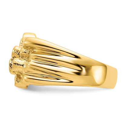 14K Gelbgold Herren-Nugget-Ring