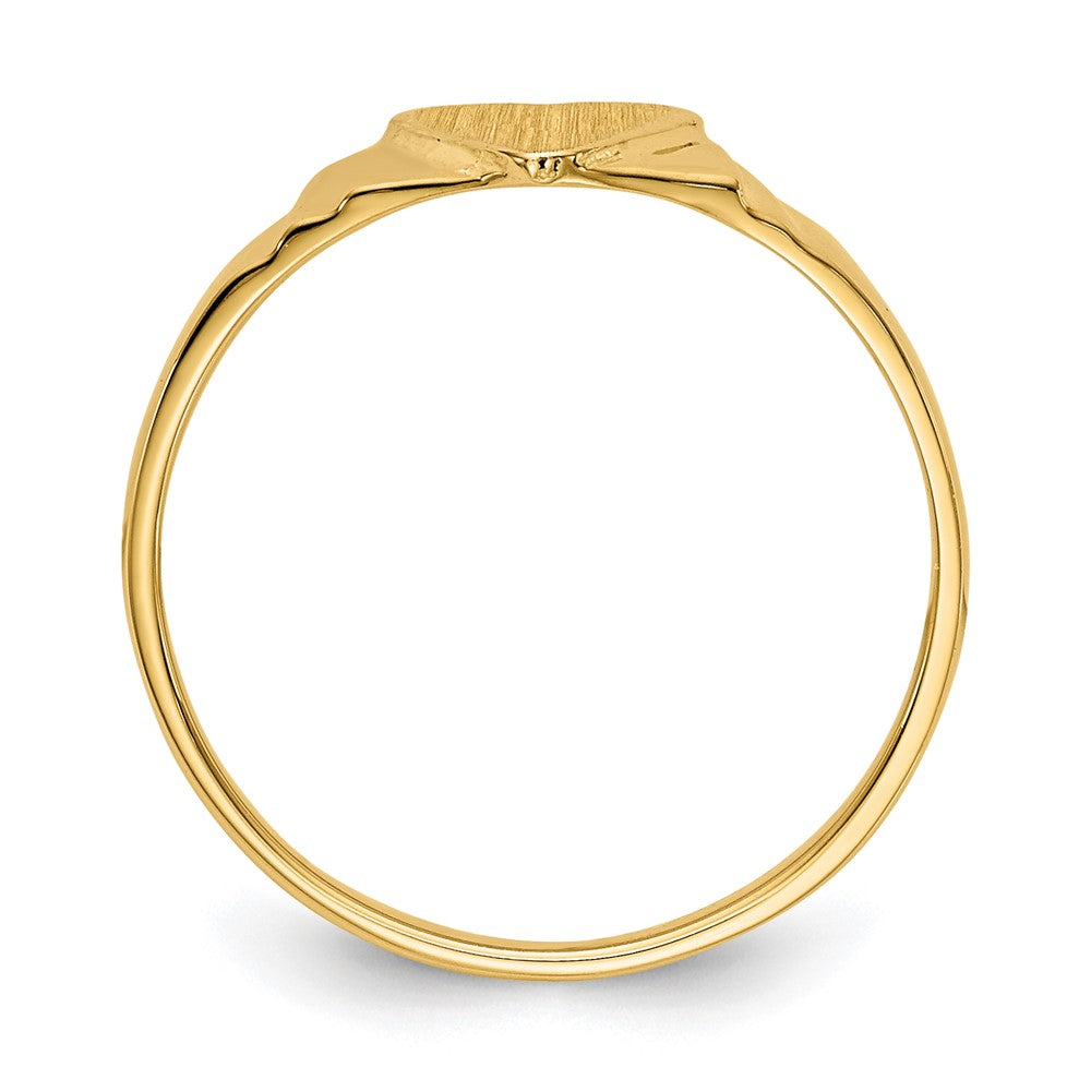 14K Gelbgold Siegelring für Kinder