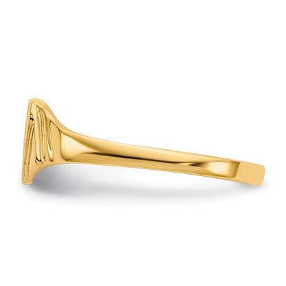 14K Gelbgold Siegelring für Kinder