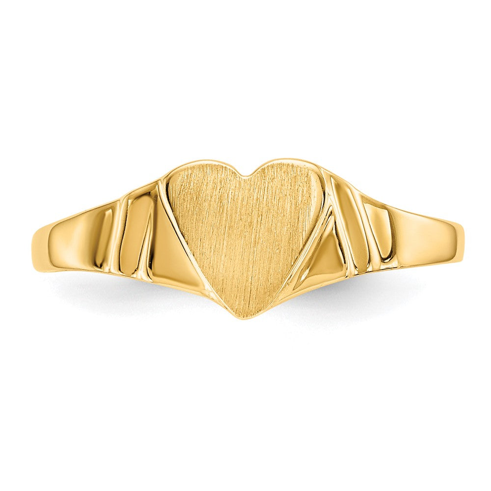 14K Gelbgold Siegelring für Kinder