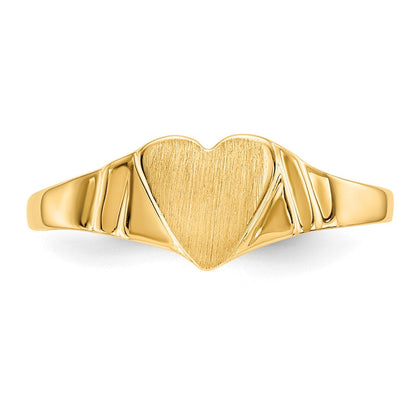 14K Gelbgold Siegelring für Kinder