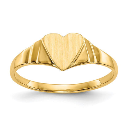 14K Gelbgold Siegelring für Kinder