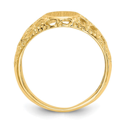14K Gelbgold Siegelring