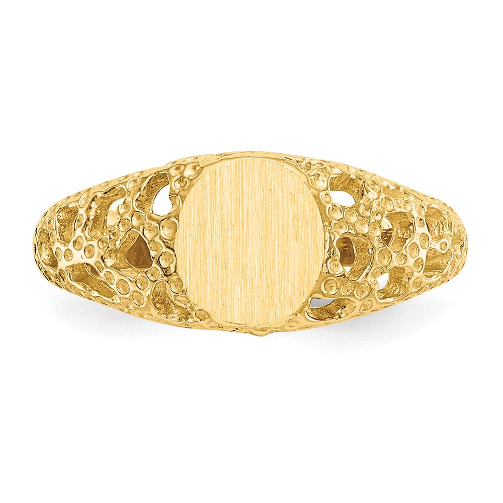14K Gelbgold Siegelring