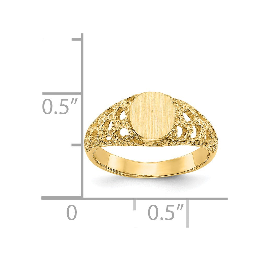 14K Gelbgold Siegelring