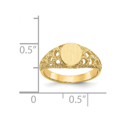 14K Gelbgold Siegelring