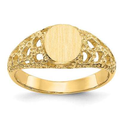 14K Gelbgold Siegelring