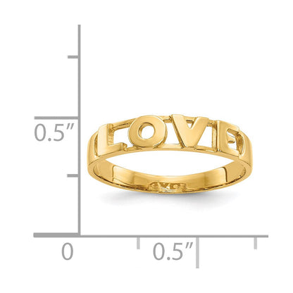 Ring "Love" aus 14K Gelbgold