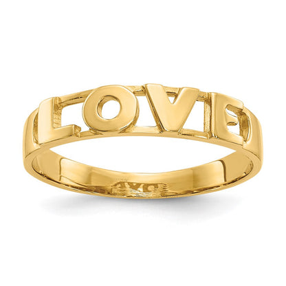 Ring "Love" aus 14K Gelbgold