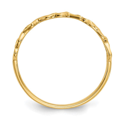 14K Gelbgold Herzring