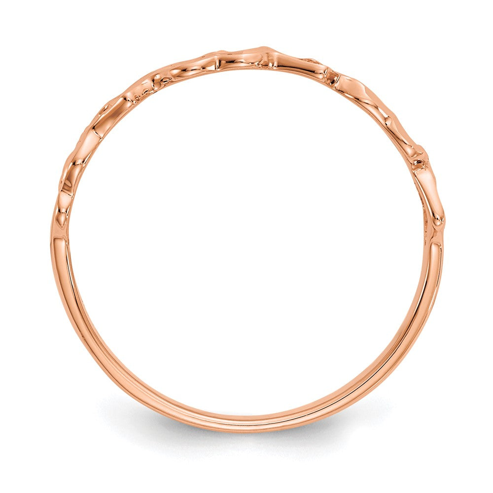 14K Roségold Herz Ring