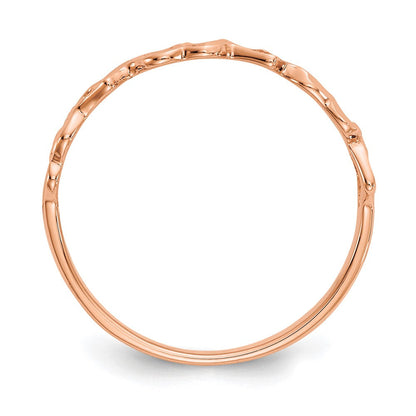 14K Roségold Herz Ring