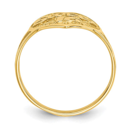 14K Gelbgold Sweet 16 Herz-Ring