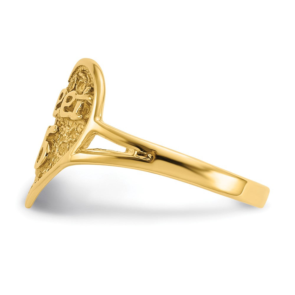 14K Gelbgold Sweet 16 Herz-Ring