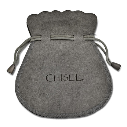 Edelstahl Poliert Strukturiert Draht Kreisförmig Stecker Ohrhänger