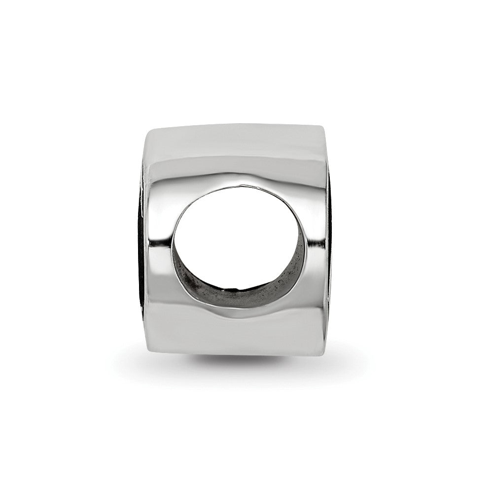 Sterlingsilber Logoart 15.25mm Chi Omega Oval Greek Buchstaben Perle