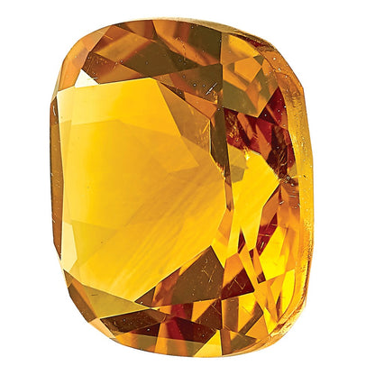 Edelstein Citrin Aa Qualität 14x10mm Antik Kissen Lang