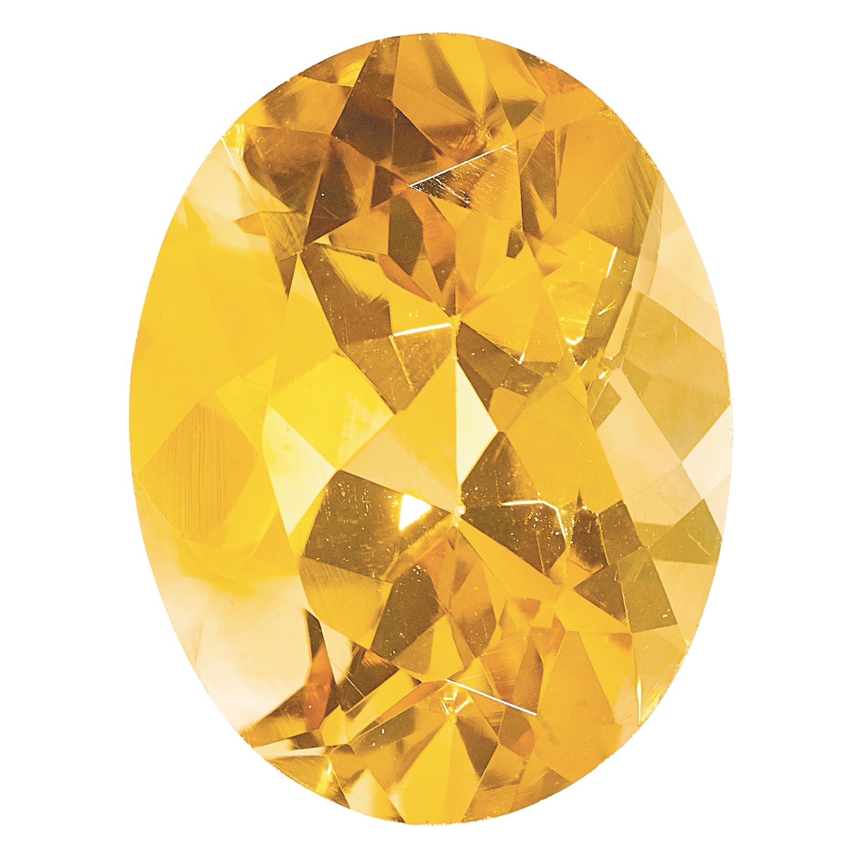 Edelstein Citrin A Qualität 20x10mm Oval