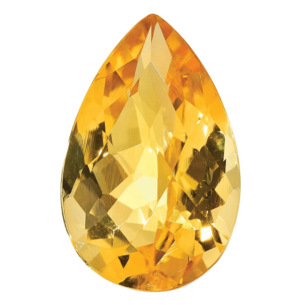Edelstein Citrin Aa Qualität 8x5mm Tropfen Schachbrett