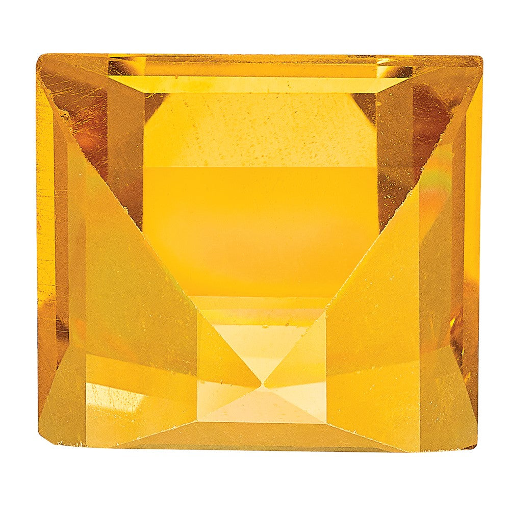 Edelstein Citrin Aa Qualität 7mm Quadratisch Stufe-cut