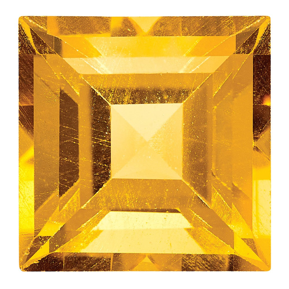Edelstein Citrin Aa Qualität 4mm Quadratisch Stufe-cut