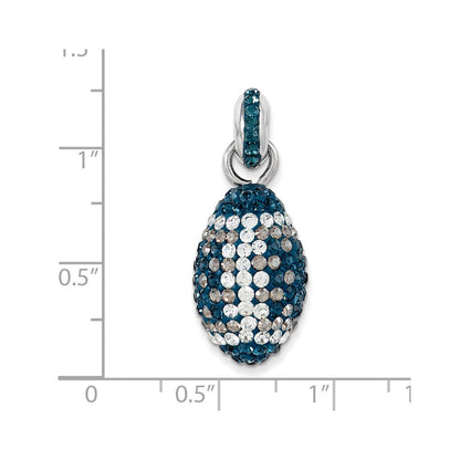 Sterlingsilber Swarovski Elements Football Anhänger