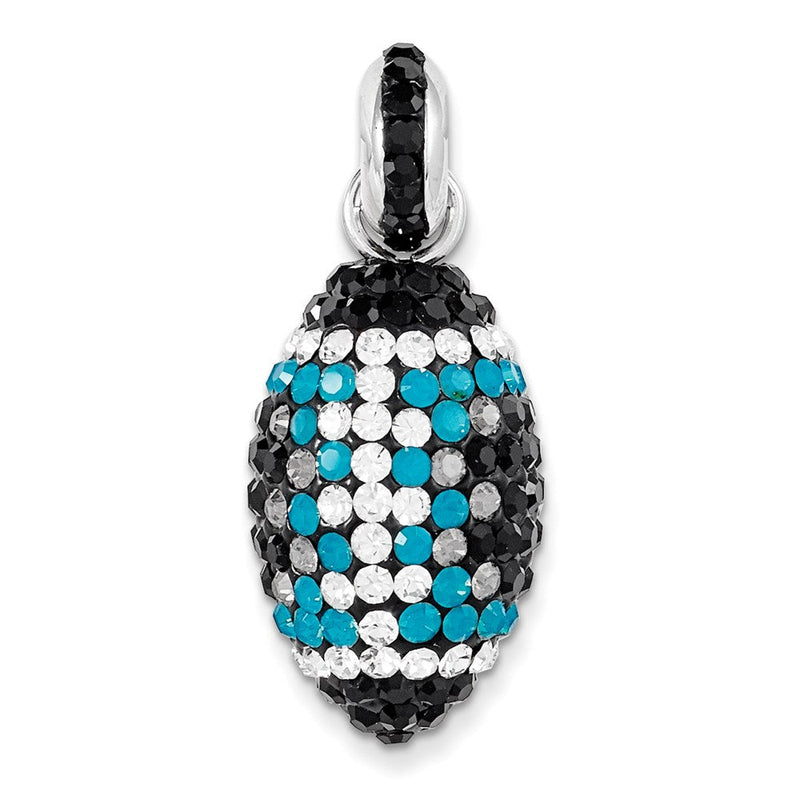 Sterlingsilber Swarovski Elements Football Anhänger