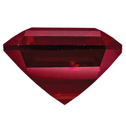 Edelstein Erzeugt Rubin 7x5mm Smaragdschliff